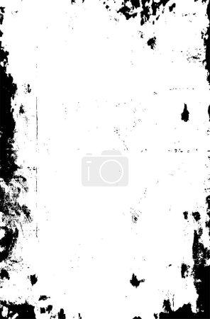 Téléchargez les illustrations : Abstrait grunge fond texturé noir et blanc - en licence libre de droit