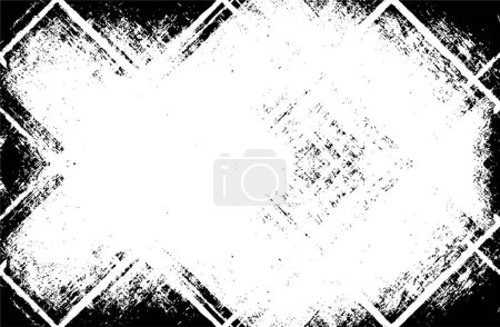 Illustration for Abstract black and white textured background. Grunge backdrop - Royalty Free Image