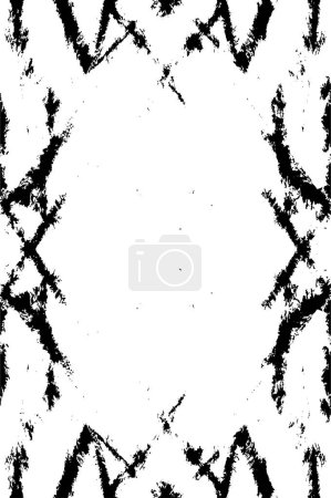Ilustración de Fondo texturizado abstracto en blanco y negro. Fondo grunge - Imagen libre de derechos