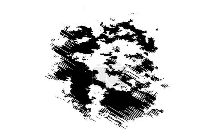 Téléchargez les illustrations : Fond tourmenté en texture noire et blanche. illustration vectorielle abstraite. - en licence libre de droit