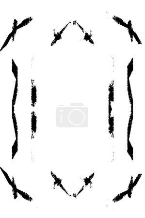 Illustration for Black-white dyed paper texture. Sketch grunge design. Use for poster, cover, banner, mock-up, stickers layout - Royalty Free Image