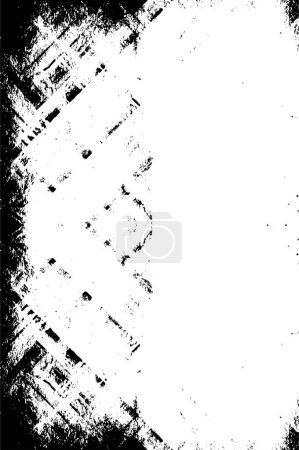 Illustration for Black and white abstract grunge background, vector illustration - Royalty Free Image