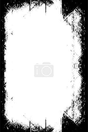 Illustration for Black and white abstract  background, grunge texture, vector illustration - Royalty Free Image
