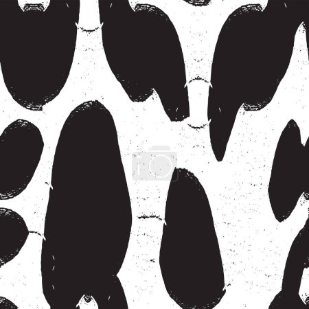 Ilustración de Fondo grunge en textura en blanco y negro. ilustración vector abstracto. - Imagen libre de derechos