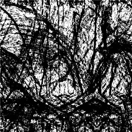 Illustration for Abstract grunge background in black and white texture - Royalty Free Image