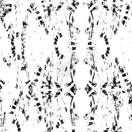 Illustration for Black and white textured pattern, abstract background - Royalty Free Image