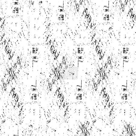 Ilustración de Textura grunge abstracta, fondo de pantalla en blanco y negro - Imagen libre de derechos
