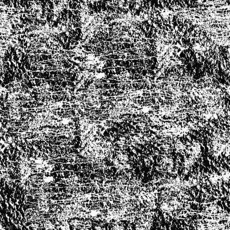 Ilustración de Textura abstracta en blanco y negro con arañazos - Imagen libre de derechos