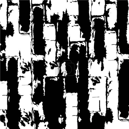 Ilustración de Ilustración vectorial de textura monocromática abstracta con arañazos - Imagen libre de derechos
