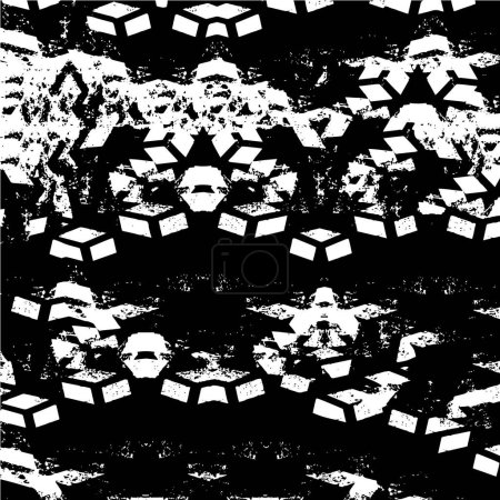 Ilustración de Negro textura blanca, negro, fondo grunge. - Imagen libre de derechos