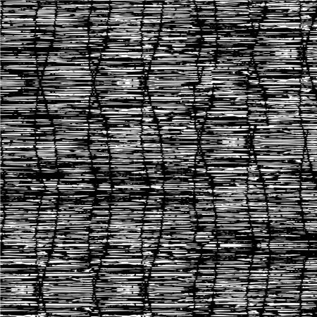 Illustration for Vector illustration of abstract monochrome texture with scratches - Royalty Free Image