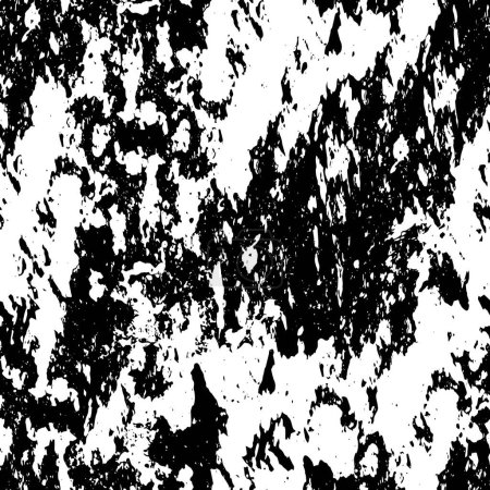 Ilustración de Negro y blanco monocromo viejo grunge vintage envejecido fondo abstracto textura antigua - Imagen libre de derechos