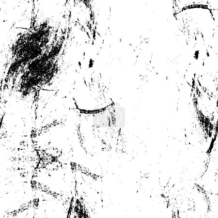 Ilustración de Negro y blanco monocromo viejo grunge vintage envejecido fondo abstracto textura antigua - Imagen libre de derechos