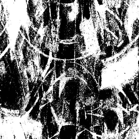 Ilustración de Textura grunge abstracta, fondo de pantalla de píxeles en blanco y negro - Imagen libre de derechos