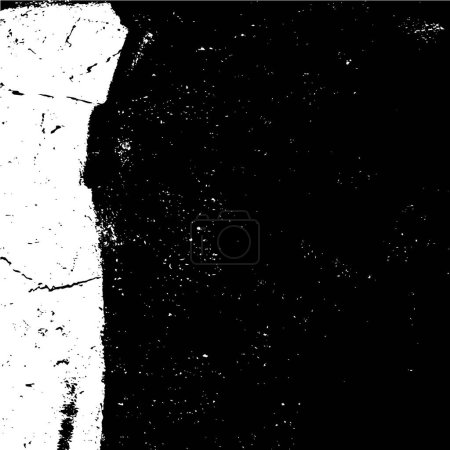 Illustration for Rough black and white texture. Grunge background. Abstract textured effect. Vector Illustration. - Royalty Free Image