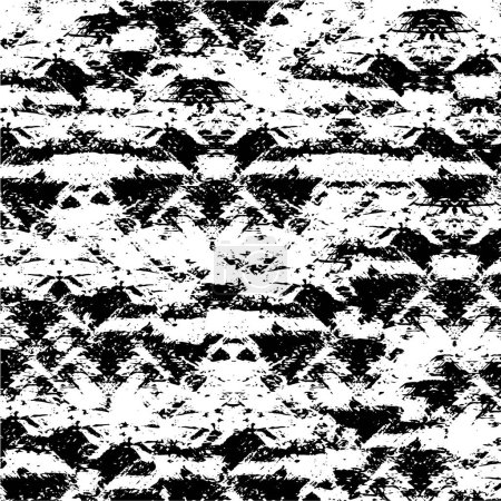 Ilustración de Negro blanco textura grunge, vector de fondo con espacio de copia - Imagen libre de derechos