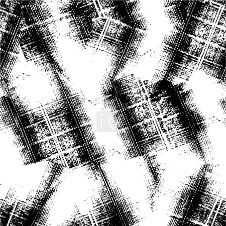 Illustration for Abstract black and white texture. grunge vector background. - Royalty Free Image