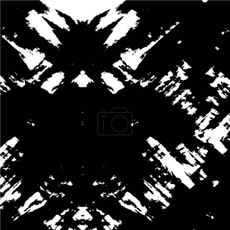 Ilustración de Textura grunge. patrón áspero blanco y negro. - Imagen libre de derechos