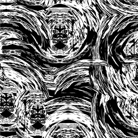 Illustration for Abstract background. monochrome texture. - Royalty Free Image