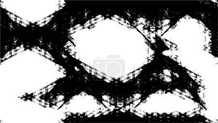 Illustration for Black and white textured pattern, vintage background - Royalty Free Image