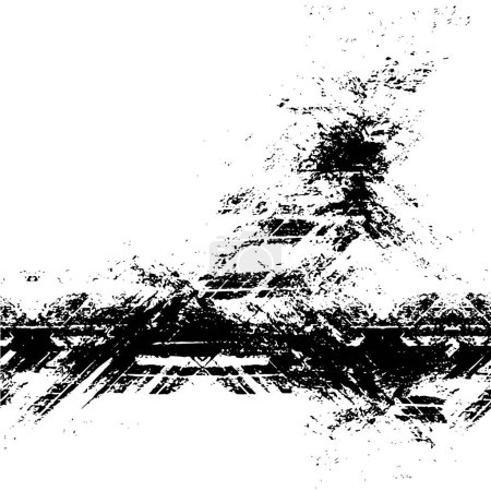 Ilustración de Fondo texturizado abstracto en blanco y negro. - Imagen libre de derechos