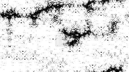 Ilustración de Grunge mocromo patrón vector ilustración - Imagen libre de derechos