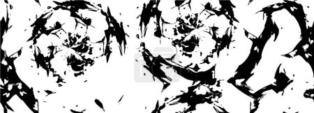 Ilustración de Grunge mocromo patrón vector ilustración - Imagen libre de derechos