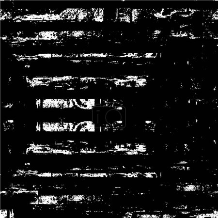 Illustration for Distressed background in black and white texture, abstract vector illustration. - Royalty Free Image