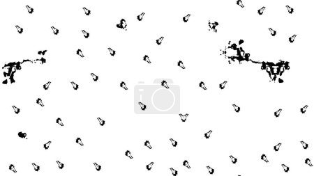 Illustration for Abstract grunge texture, black and white background. vector illustration - Royalty Free Image