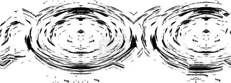 Téléchargez les illustrations : Abstrait grunge fond noir et blanc. illustration vectorielle - en licence libre de droit