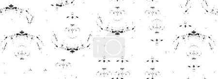 Illustration for Vector abstract pattern. black and white  texture - Royalty Free Image