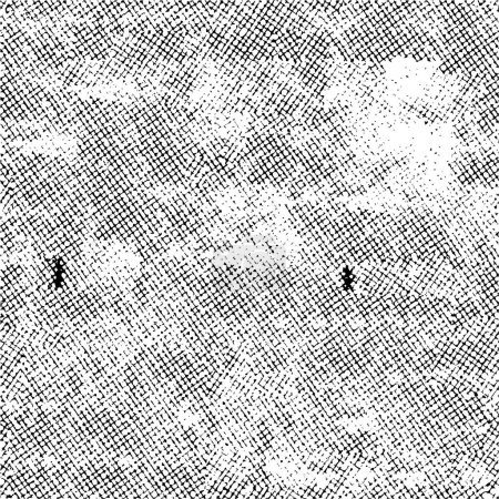 Illustration for Abstract grunge texture, black and white pixel wallpaper - Royalty Free Image
