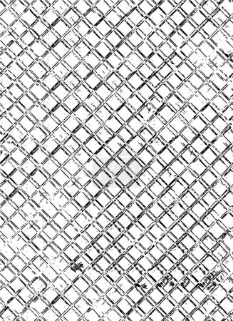 Ilustración de Textura superpuesta de grunge vectorial. Fondo blanco y negro. Imagen monocromática abstracta incluye un efecto desvanecido en tonos oscuros - Imagen libre de derechos