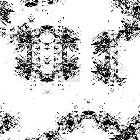 Illustration for Vector grunge texture. Black and white abstract background. Eps10 - Royalty Free Image