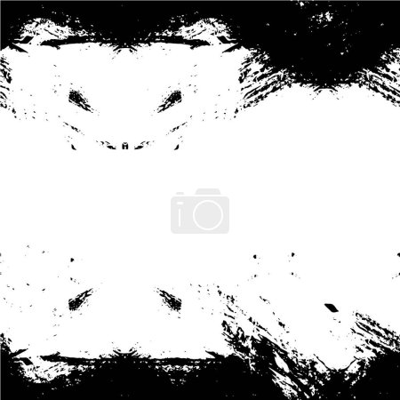 Ilustración de Plantilla abstracta de grunge en blanco y negro para fondo - Imagen libre de derechos