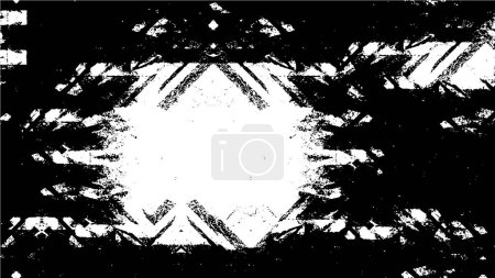 Téléchargez les illustrations : Abstrait grunge noir et blanc modèle pour l'arrière-plan - en licence libre de droit