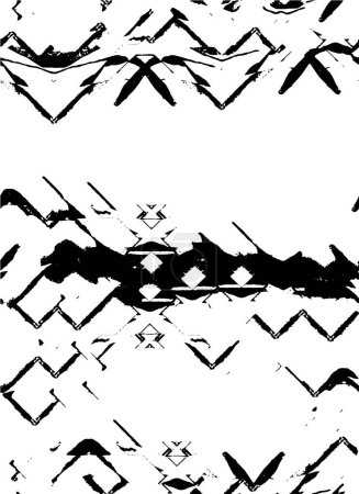 Ilustración de Fondo texturizado abstracto. tonos blanco y negro - Imagen libre de derechos