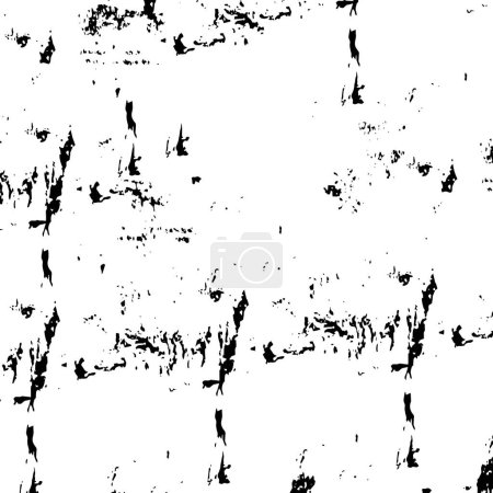Illustration for Chaotic grunge ink particles. Abstract texture with grain and stain. Splashes of paint - Royalty Free Image