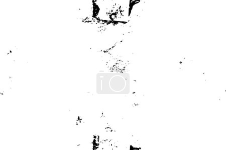 Illustration for Chaotic grunge ink particles. Abstract texture with grain and stain. Splashes of paint - Royalty Free Image