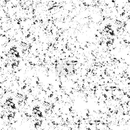 Illustration for Black and white abstract grunge background. monochrome texture. vector illustration - Royalty Free Image