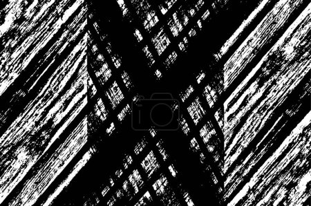 Illustration for Black and white abstract  background. Monochrome texture, vector  illustration. - Royalty Free Image