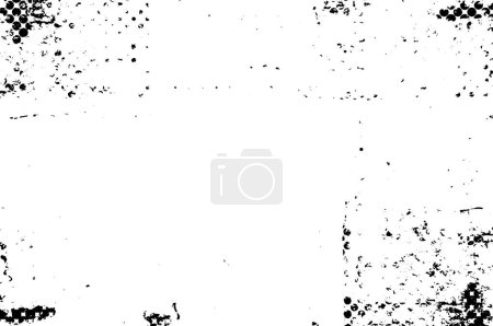 Illustration for Black and white abstract background. Grunge texture. Vector illustration. - Royalty Free Image