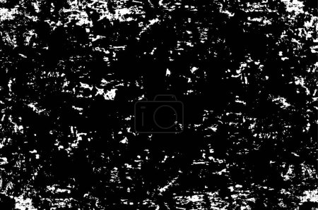 Ilustración de Textura en blanco y negro. Ilustración vectorial. Fondo grunge monocromo abstracto. - Imagen libre de derechos