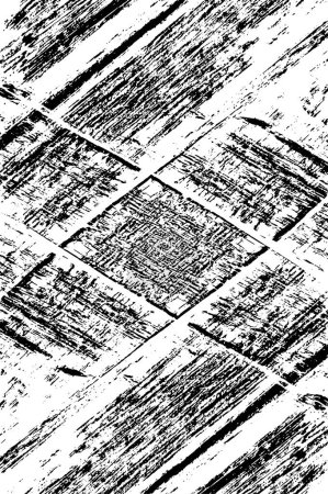 Ilustración de Fondo grunge monocromo abstracto. Textura en blanco y negro. Ilustración vectorial - Imagen libre de derechos