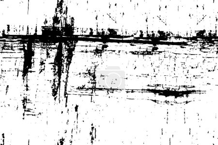Téléchargez les illustrations : Abstrait noir et blanc fond grunge vieux monochrome - en licence libre de droit