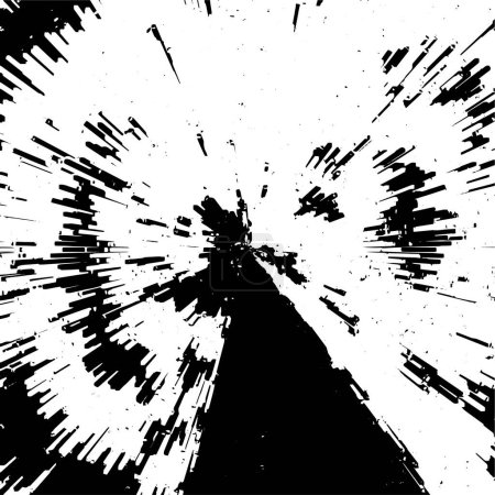 Ilustración de Abstracto negro y blanco monocromo viejo grunge fondo - Imagen libre de derechos