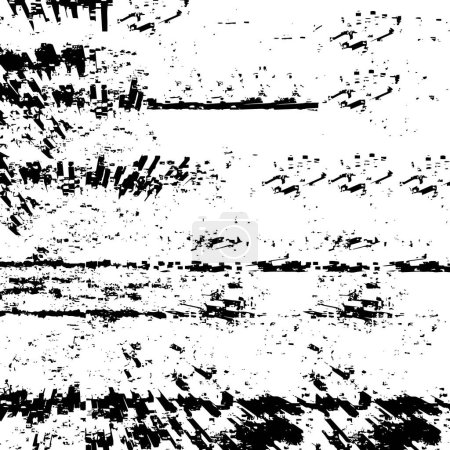 Ilustración de Blanco negro patrón texturizado, fondo abstracto, espacio de copia - Imagen libre de derechos