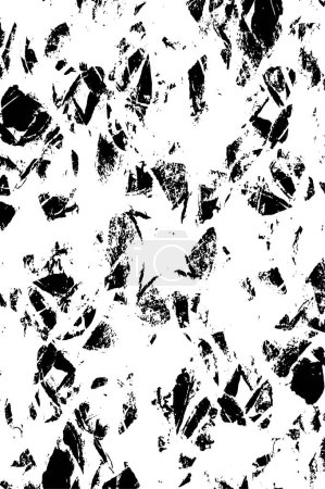 Illustration for Distressed background in black and white texture with dots, spots, scratches and lines. abstract vector illustration and - Royalty Free Image