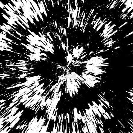 Illustration for Black and white vector abstract background - Royalty Free Image