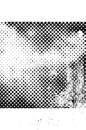 Ilustración de Una textura grunge monocromática. Fondo abstracto blanco y negro - Imagen libre de derechos